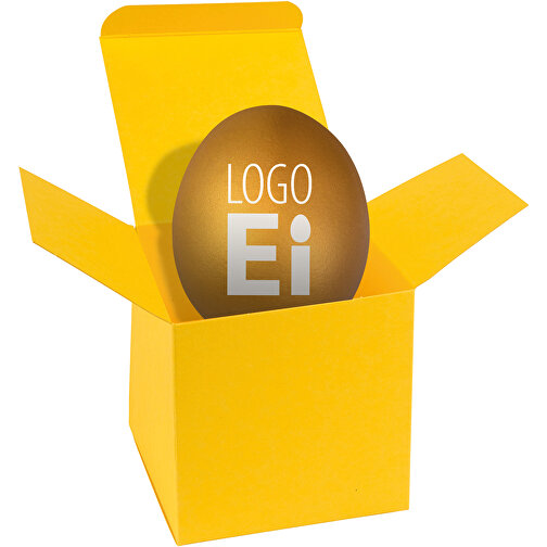 ColorBox LogoEi - Gelb - Gold , gold, Pappe, 5,50cm x 5,50cm x 5,50cm (Länge x Höhe x Breite), Bild 1