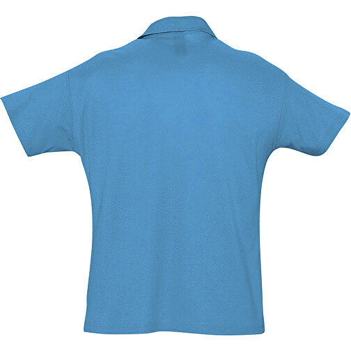 Polo Shirt - Summer Ii , Sol´s, aqua, Baumwolle, XXL, 79,00cm x 62,00cm (Länge x Breite), Bild 2