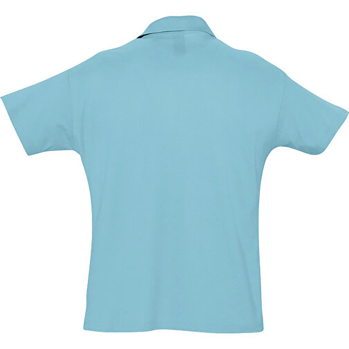 Polo Shirt - Summer Ii , Sol´s, atoll blau, Baumwolle, XXL, 79,00cm x 62,00cm (Länge x Breite), Bild 2