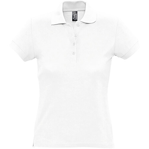 Polo Shirt - Passion , Sol´s, weiß, Baumwolle, XL, 67,00cm x 52,00cm (Länge x Breite), Bild 1