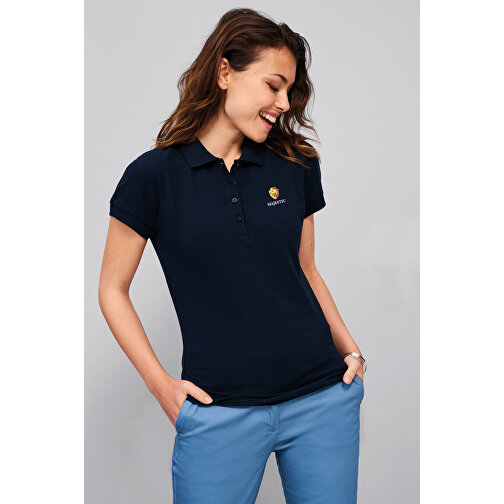 Polo Shirt - Passion , Sol´s, weiß, Baumwolle, S, 61,00cm x 43,00cm (Länge x Breite), Bild 4