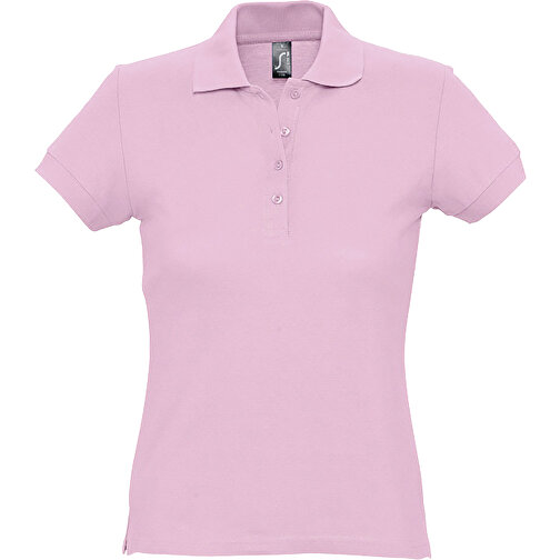 Polo Shirt - Passion , Sol´s, 60iger jahre rosa, Baumwolle, XL, 67,00cm x 52,00cm (Länge x Breite), Bild 1