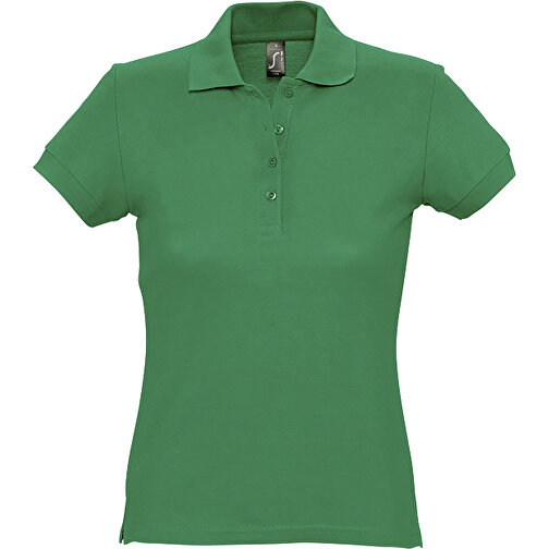 Polo Shirt - Passion , Sol´s, grasgrün, Baumwolle, L, 65,00cm x 49,00cm (Länge x Breite), Bild 1