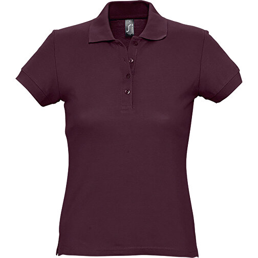 Polo Shirt - Passion , Sol´s, burgund, Baumwolle, S, 61,00cm x 43,00cm (Länge x Breite), Bild 1