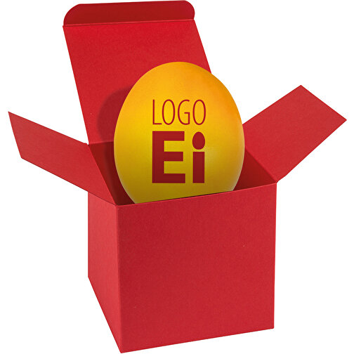 ColorBox LogoEi - Rot - Gelb , gelb, Pappe, 5,50cm x 5,50cm x 5,50cm (Länge x Höhe x Breite), Bild 1