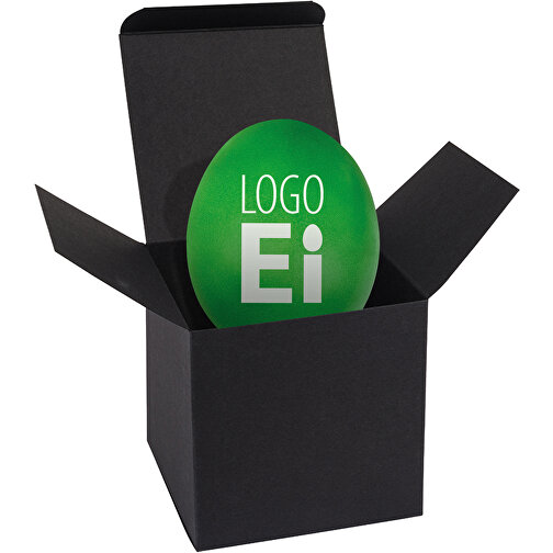 ColorBox LogoEi - Schwarz - Grün , grün, Pappe, 5,50cm x 5,50cm x 5,50cm (Länge x Höhe x Breite), Bild 1