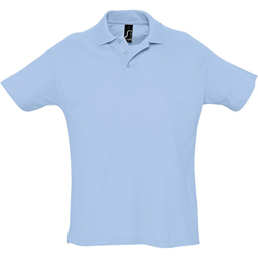 Polo Shirt - Summer Ii , Sol´s, himmelsblau-pique, Baumwolle, XL, 76,00cm x 59,00cm (Länge x Breite), Bild 1
