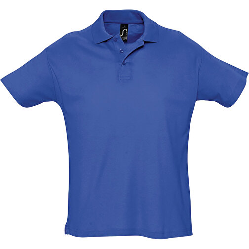 Polo Shirt - Summer Ii , Sol´s, royal blue, Baumwolle, XL, 76,00cm x 59,00cm (Länge x Breite), Bild 1