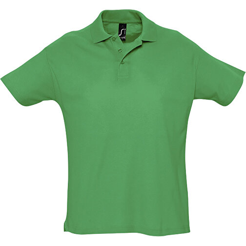 Polo Shirt - Summer Ii , Sol´s, grasgrün, Baumwolle, XS, 68,00cm x 47,00cm (Länge x Breite), Bild 1