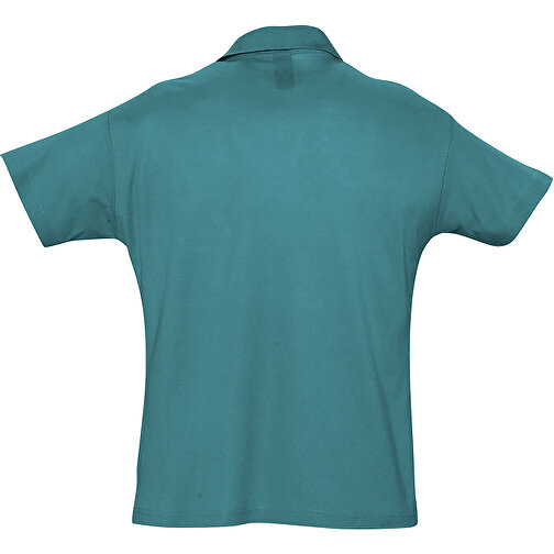 Polo Shirt - Summer Ii , Sol´s, entenblau, Baumwolle, XS, 68,00cm x 47,00cm (Länge x Breite), Bild 2