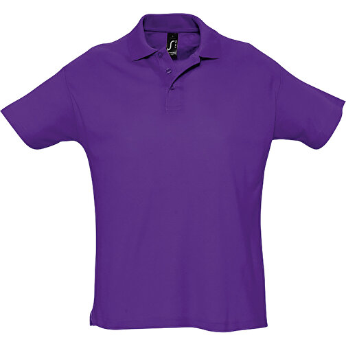 Polo Shirt - Summer Ii , Sol´s, dunkellila, Baumwolle, S, 70,00cm x 50,00cm (Länge x Breite), Bild 1