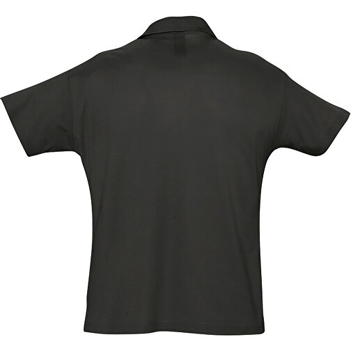 Polo Shirt - Summer Ii , Sol´s, schwarz, Baumwolle, XXL, 79,00cm x 62,00cm (Länge x Breite), Bild 2