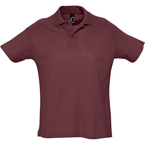 Polo Shirt - Summer Ii , Sol´s, burgund, Baumwolle, XL, 76,00cm x 59,00cm (Länge x Breite), Bild 1