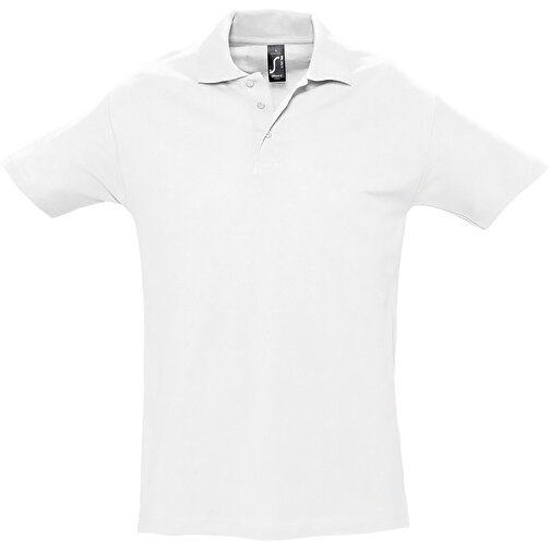 Polo Shirt - Spring Ii , Sol´s, weiß, Baumwolle, XL, 76,00cm x 59,00cm (Länge x Breite), Bild 1