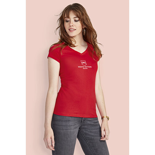 T-Shirt - Moon , Sol´s, rot, Baumwolle, M, 62,00cm x 44,00cm (Länge x Breite), Bild 4