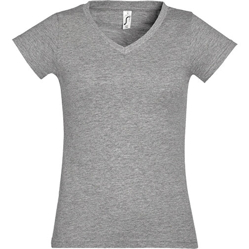 T-Shirt - Moon , Sol´s, graue melange, Baumwolle, L, 64,00cm x 47,00cm (Länge x Breite), Bild 1