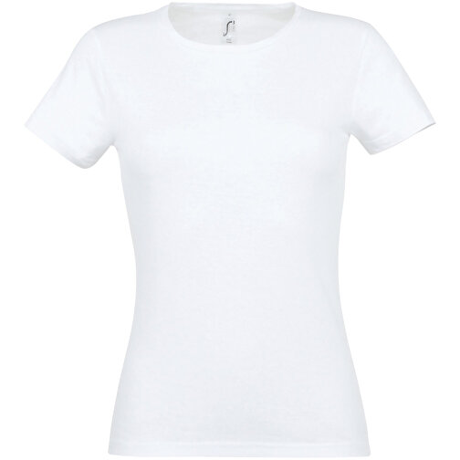 T-Shirt - Miss , Sol´s, weiß, Baumwolle, XL, 64,00cm x 49,00cm (Länge x Breite), Bild 1