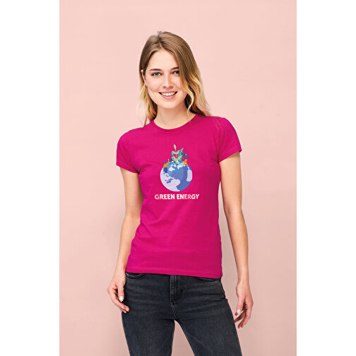 T-Shirt - Miss , Sol´s, weiss, Baumwolle, M, 60,00cm x 43,00cm (Länge x Breite), Bild 4