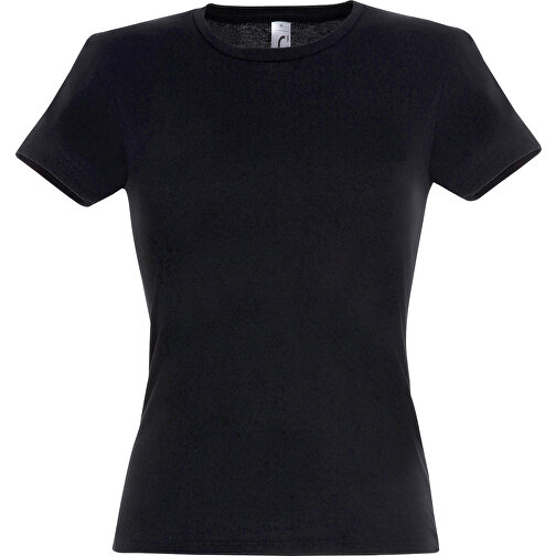T-Shirt - Miss , Sol´s, tiefschwarz, Baumwolle, L, 62,00cm x 46,00cm (Länge x Breite), Bild 1