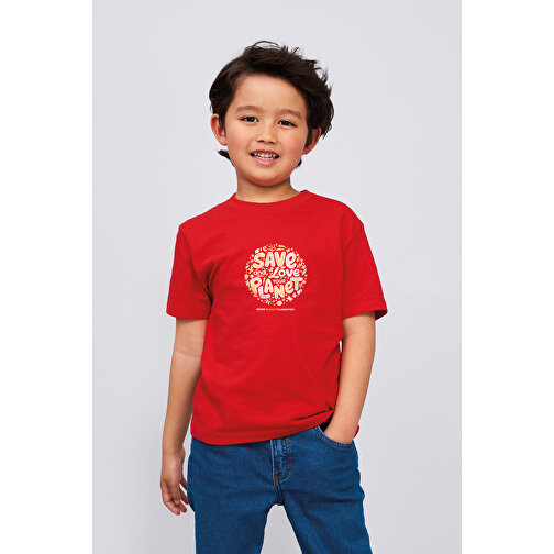 T-Shirt - Imperial Kids , Sol´s, weiß, Baumwolle, L, 96,00cm x 104,00cm (Länge x Breite), Bild 4