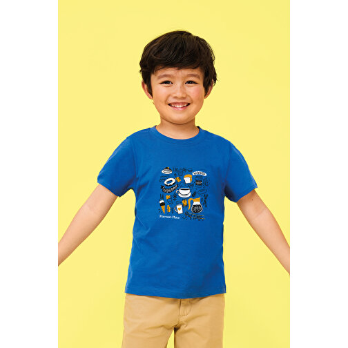 T-Shirt - Regent Kids , Sol´s, jeans-blau, Baumwolle, XXL, 118,00cm x 128,00cm (Länge x Breite), Bild 4