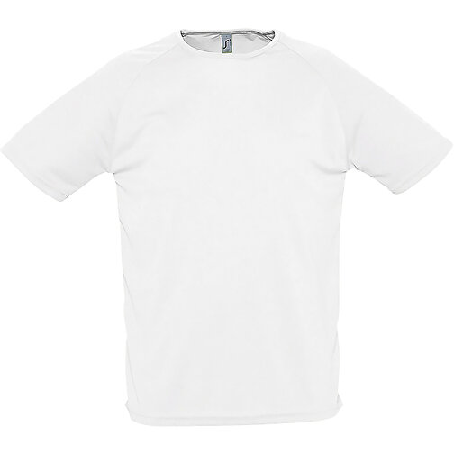 T-Shirt - Sporty , Sol´s, weiß, Polyester, XS, 68,00cm x 47,00cm (Länge x Breite), Bild 1