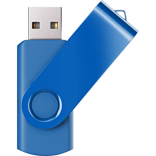 USB-Stick SWING Color 2.0 8 GB , Promo Effects MB , kobaltblau MB , 8 GB , Kunststoff/ Aluminium MB , 5,70cm x 1,00cm x 1,90cm (Länge x Höhe x Breite), Bild 1