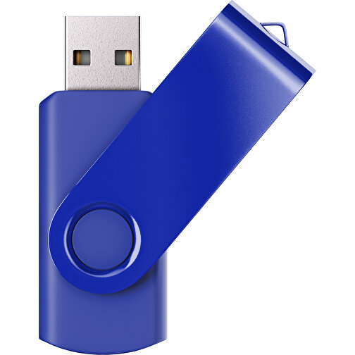 USB-Stick SWING Color 2.0 8 GB , Promo Effects MB , blau MB , 8 GB , Kunststoff/ Aluminium MB , 5,70cm x 1,00cm x 1,90cm (Länge x Höhe x Breite), Bild 1