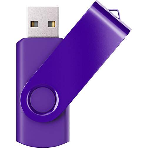 USB-Stick SWING Color 2.0 64 GB , Promo Effects MB , violet MB , 65 GB , Kunststoff/ Aluminium MB , 5,70cm x 1,00cm x 1,90cm (Länge x Höhe x Breite), Bild 1