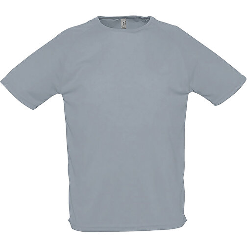 T-Shirt - Sporty , Sol´s, grau, Polyester, S, 70,00cm x 50,00cm (Länge x Breite), Bild 1