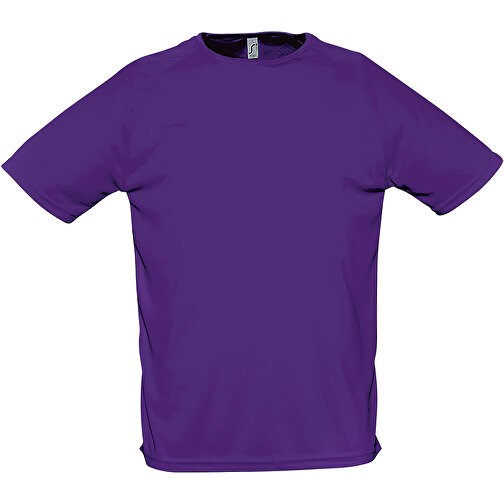 T-Shirt - Sporty , Sol´s, dunkellila, Polyester, XL, 76,00cm x 59,00cm (Länge x Breite), Bild 1