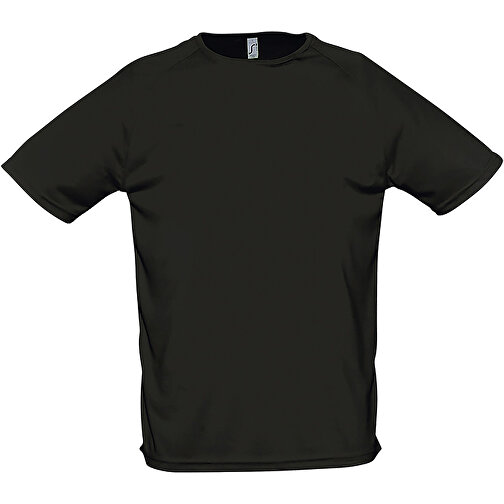 T-Shirt - Sporty , Sol´s, schwarz, Polyester, S, 70,00cm x 50,00cm (Länge x Breite), Bild 1