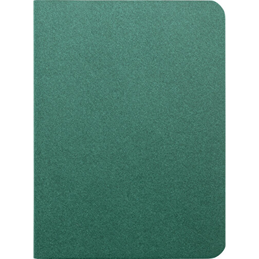 RAYSSE. B7-Notizbuch Mit Unlinierten Blättern Aus Recycling-Papier , dunkelgrün, Karton. Recyceltes papier, , Bild 2