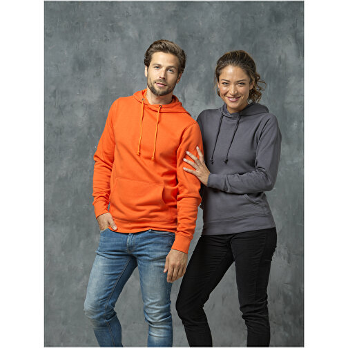 Charon Herren Kapuzenpullover , heather grau, Strick 65% Baumwolle, 26% Polyester, 9% Viskose, 240 g/m2, S, , Bild 7