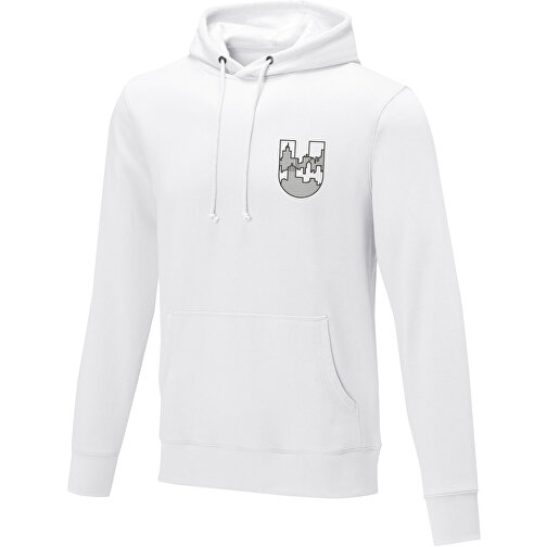 Charon Herren Kapuzenpullover , weiss, Strick 50% Baumwolle, 50% Polyester, 240 g/m2, M, , Bild 2