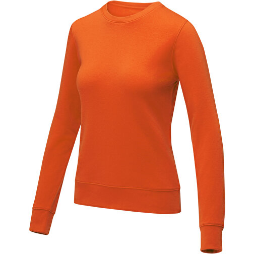 Zenon Damenpullover Mit Rundhalsausschnitt , orange, Strick 50% Baumwolle, 50% Polyester, 240 g/m2, M, , Bild 1