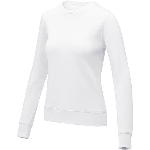 Zenon Damenpullover Mit Rundhalsausschnitt , weiß, Strick 50% Baumwolle, 50% Polyester, 240 g/m2, 4XL, , Bild 1