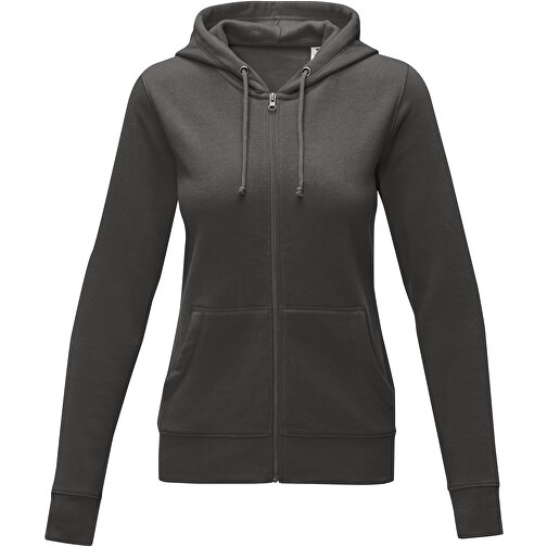 Theron Damen Kapuzenpullover Mit Reißverschluss , storm grey, Strick 50% Baumwolle, 50% Polyester, 240 g/m2, XXL, , Bild 3