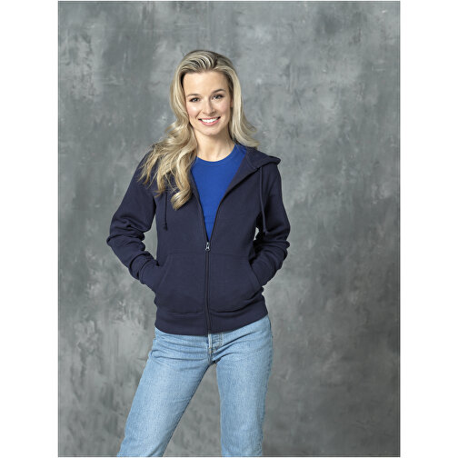 Theron Damen Kapuzenpullover Mit Reißverschluss , navy, Strick 50% Baumwolle, 50% Polyester, 240 g/m2, 3XL, , Bild 5