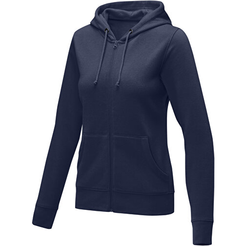 Theron Damen Kapuzenpullover Mit Reißverschluss , navy, Strick 50% Baumwolle, 50% Polyester, 240 g/m2, XL, , Bild 1