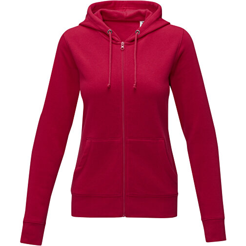 Theron Damen Kapuzenpullover Mit Reissverschluss , rot, Strick 50% Baumwolle, 50% Polyester, 240 g/m2, 3XL, , Bild 3