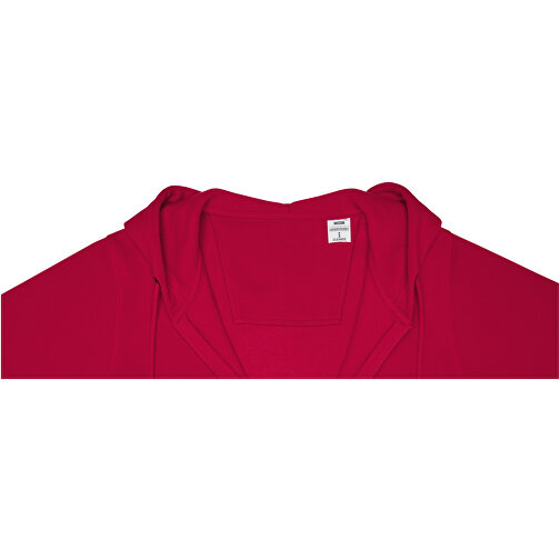 Theron Damen Kapuzenpullover Mit Reissverschluss , rot, Strick 50% Baumwolle, 50% Polyester, 240 g/m2, 3XL, , Bild 5