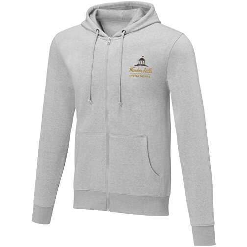 Felpa Theron con cappuccio full zip da uomo, Immagine 2