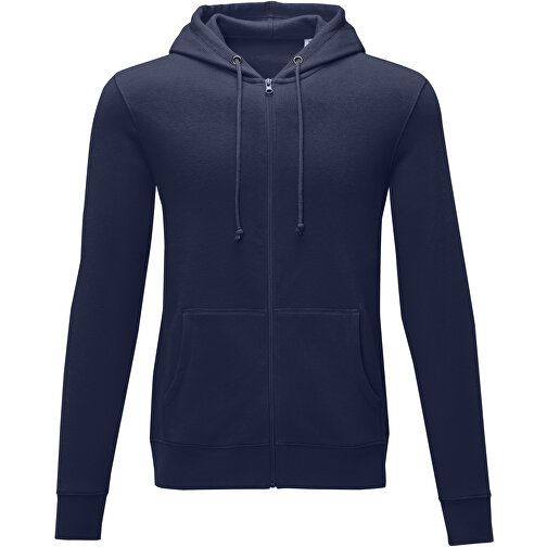 Theron Herren Kapuzenpullover Mit Reißverschluss , navy, Strick 50% Baumwolle, 50% Polyester, 240 g/m2, L, , Bild 3