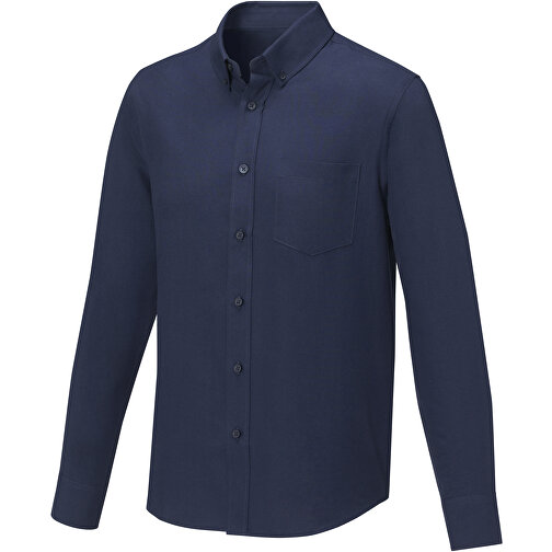 Pollux Herrenhemd Mit Langen Ärmeln , navy, Oxford-Gewebe 55% Baumwolle, 45% Polyester, 130 g/m2, XXL, , Bild 1