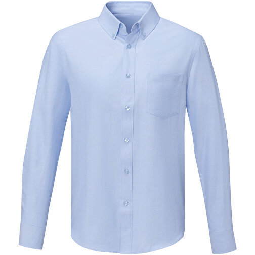 Pollux Herrenhemd Mit Langen Ärmeln , hellblau, Oxford-Gewebe 55% Baumwolle, 45% Polyester, 130 g/m2, XXL, , Bild 3