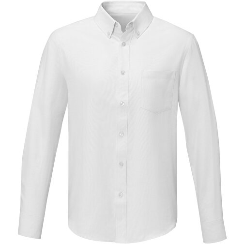 Pollux Herrenhemd Mit Langen Ärmeln , weiß, Oxford-Gewebe 55% Baumwolle, 45% Polyester, 130 g/m2, S, , Bild 3