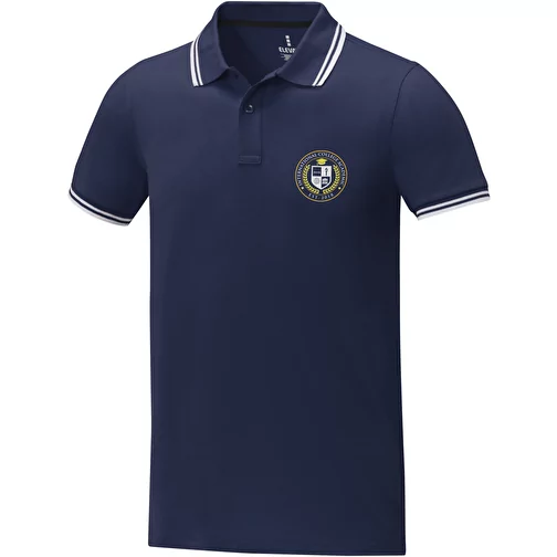 Amarago kortermet stripepolo for herre, Bilde 2