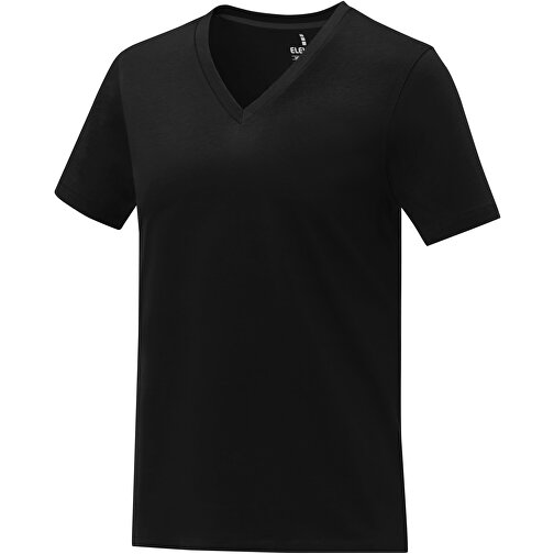 Somoto T-Shirt Mit V-Ausschnitt Für Damen , Green Concept, schwarz, Single jersey Strick 100% Baumwolle, 160 g/m2, XL, , Bild 1