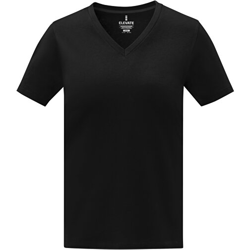 Somoto T-Shirt Mit V-Ausschnitt Für Damen , Green Concept, schwarz, Single jersey Strick 100% Baumwolle, 160 g/m2, XL, , Bild 3